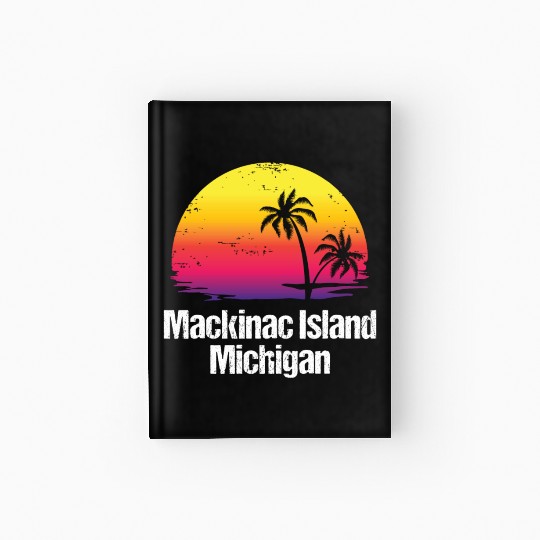 Summer Vacation Mackinac Island Hardcover Journal