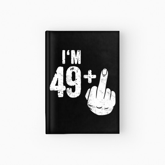 Funny 50th Birthday Gift Idea Bday Present Fifty Hardcover Journal