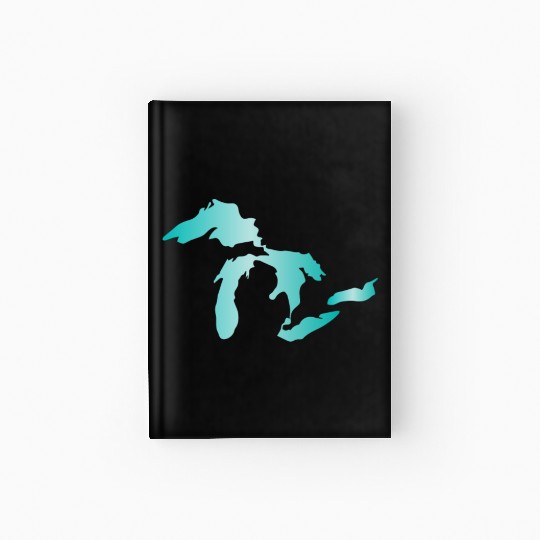 Great Lakes Aqua Hardcover Journal