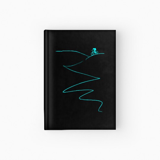 MTB mountain bike cycling mountain biker gift Hardcover Journal