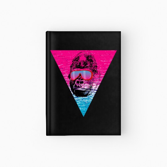 Cool Monkey Ape Gorilla sunglasses gift idea Hardcover Journal