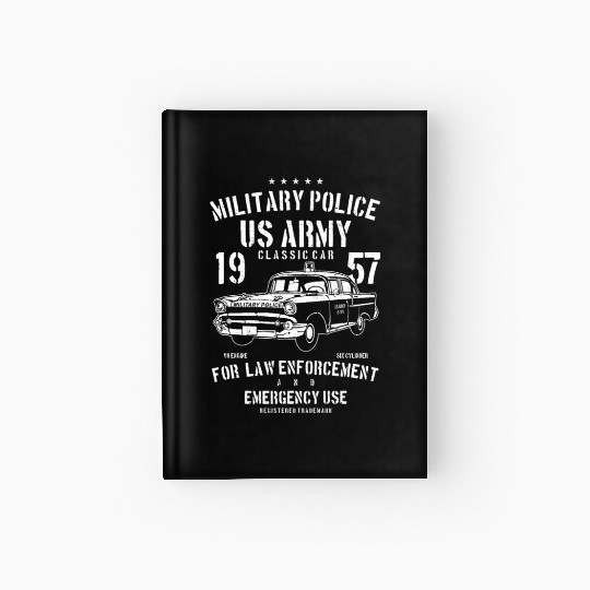 Army Classic Car Hardcover Journal