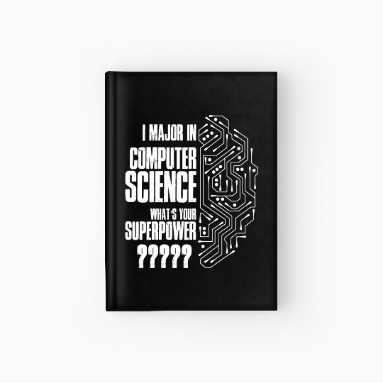 I Major In Computer Science Hardcover Journal