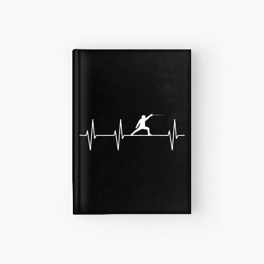 Fencing Heartbeat Hardcover Journal