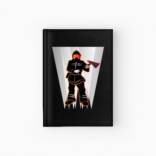 fireman back service gift idea Hardcover Journal
