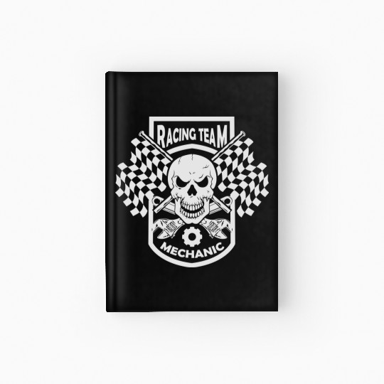 racing team mechanic Hardcover Journal