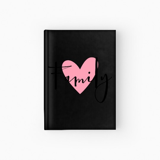 Family heart love gift idea Hardcover Journal