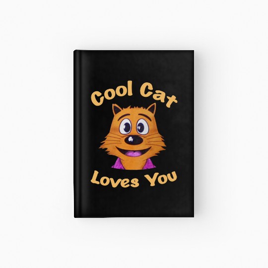 COOL CAT CLOTHES COOL CAT KID or ADULT BLACK COOL Hardcover Journal