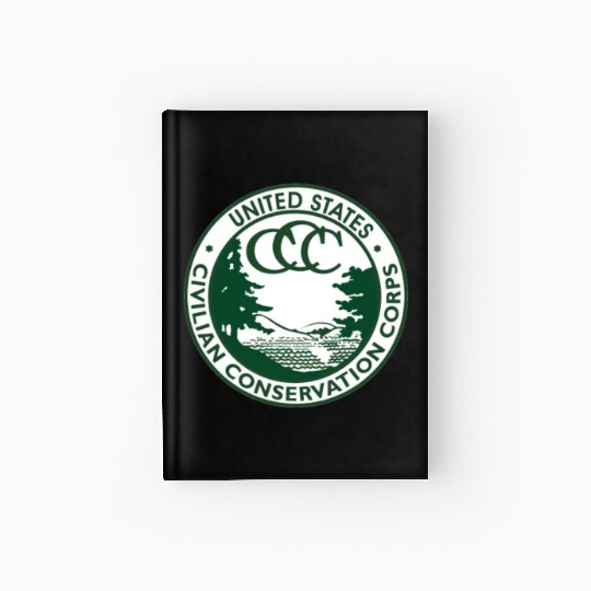 Civilian Conservation Corps Hardcover Journal Vintage CCC 1940s America Gift Hardcover Journal