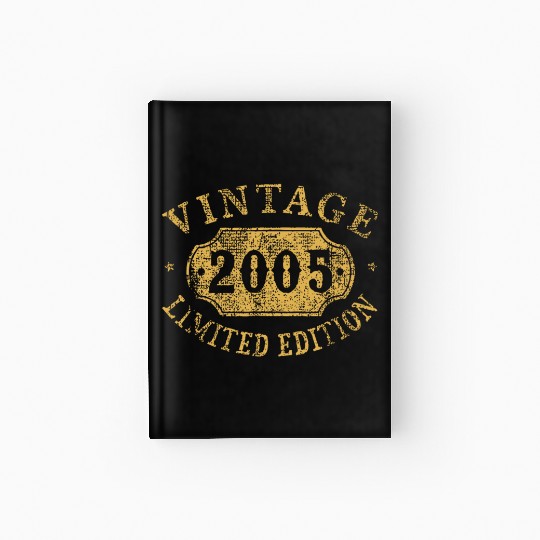 vintage 2005 limited edition black for mens or wom Hardcover Journal