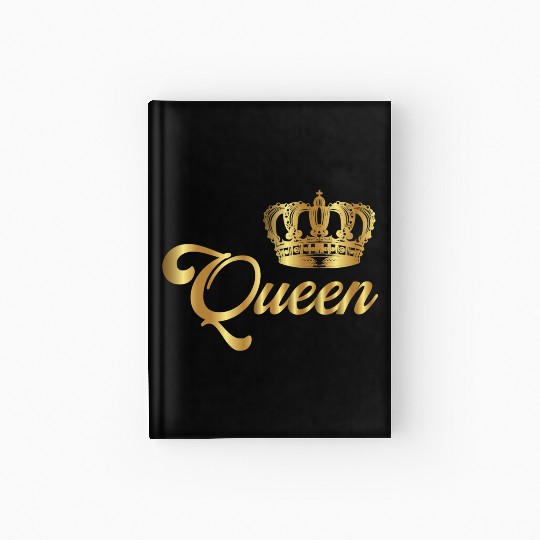 Crown Crowns King Queen JGA Wedding Bride Groom Pr Hardcover Journal