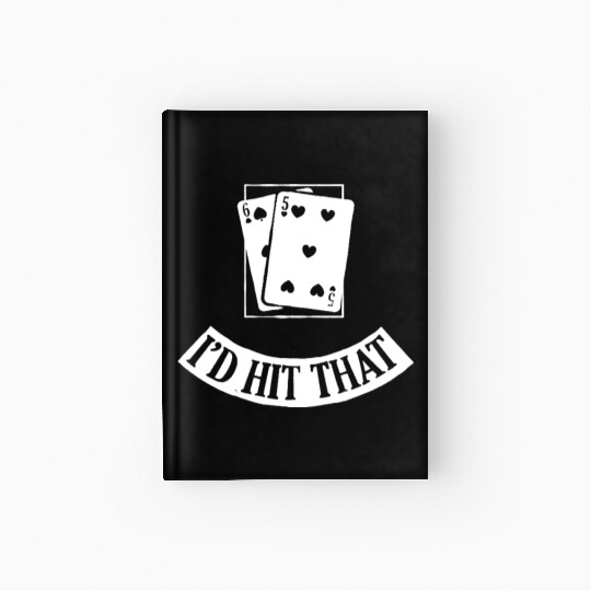 Funny Cards Black Jack Blackjack Gamble Casino Las Hardcover Journal