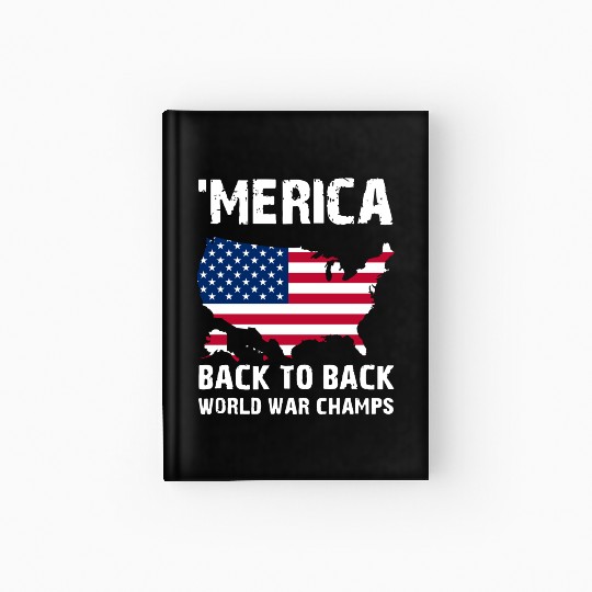 merica back to back soccer Hardcover Journal