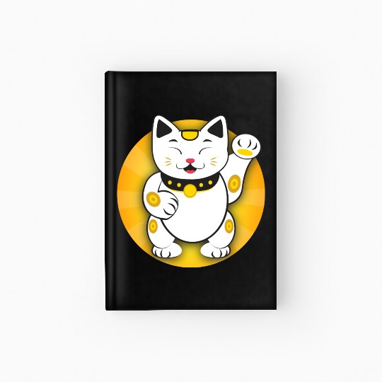 Maneki Neko - Japanese Lucky Cat Hardcover Journal