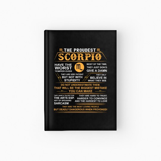 Scorpio zodiac Hardcover Journal