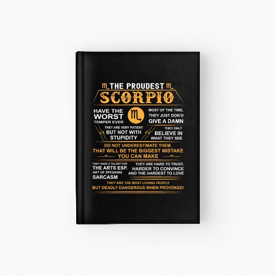 Scorpio zodiac Hardcover Journal