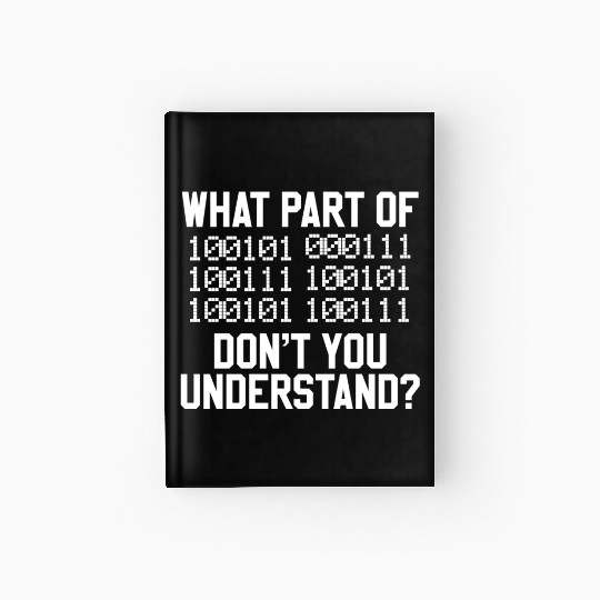 Binaer Code Computer Science Student Hardcover Journal