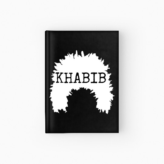 khabib normagomedov sheep hat white text Hardcover Journal