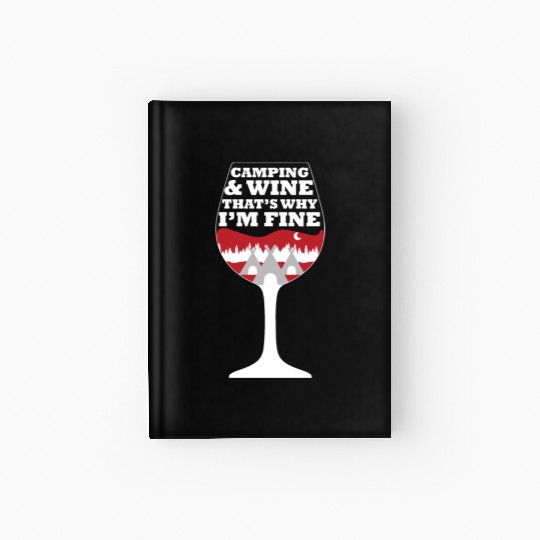 Camping Camp Funny Gift Hardcover Journal