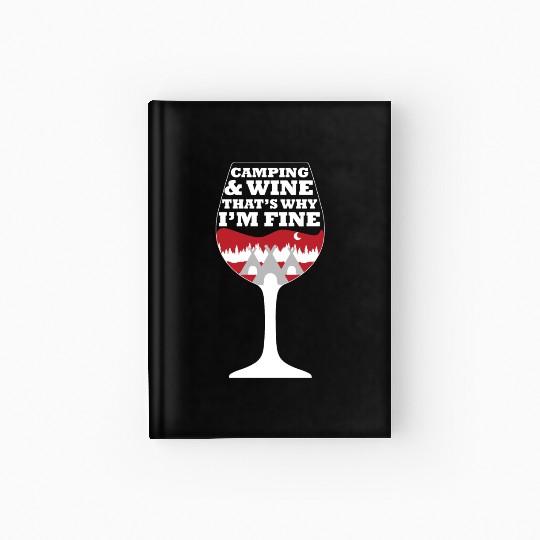 Camping Camp Funny Gift Hardcover Journal
