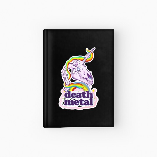 Death Metal Unicorn Hardcover Journal