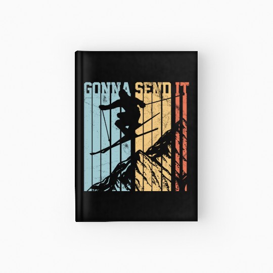 Gonna Send It - Ski Vintage Gift Hardcover Journal
