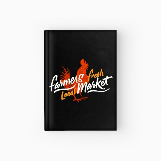 Rooster Farmers Market Hardcover Journal