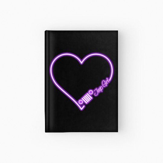 Jeep Love Purple Neon Hardcover Journal