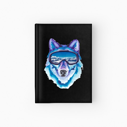 Ski Husky Hardcover Journal