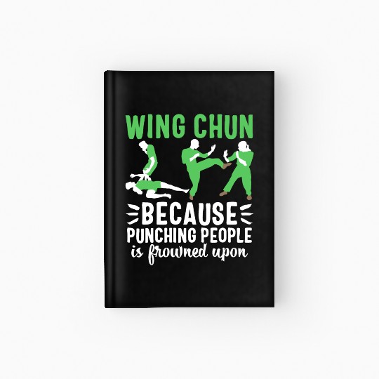 Wing chun Hardcover Journal Kung Fu Martial Arts usa sport