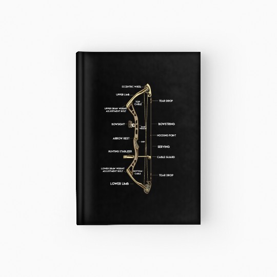 Bow Anatomy | Hunting Compound Hardcover Journal
