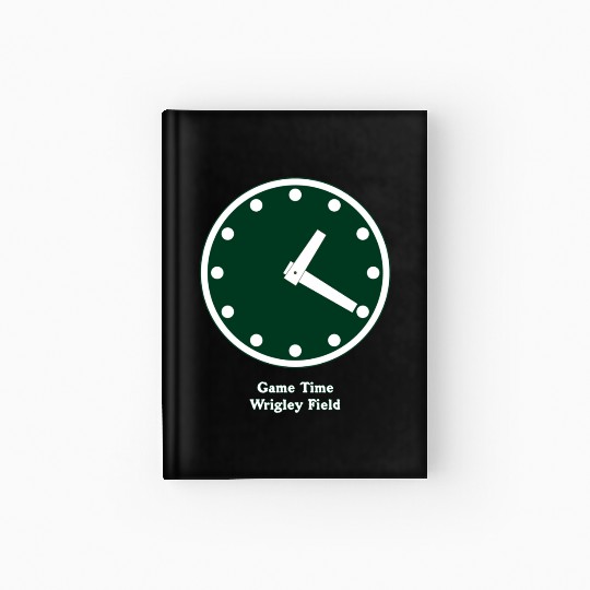 WRIGLEY FIELD SCOREBARD CLOCK IS CHICAGO CUBS GAME Hardcover Journal