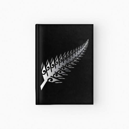 Silver Fern New Zealand Maori Style - Gift Idea Hardcover Journal