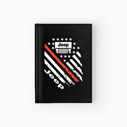 jeep car logo slogan country jeep Hardcover Journal