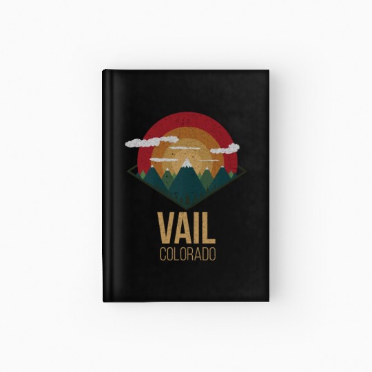 Snowboard Vail Colorado Snowpark Ski Winter Gift Hardcover Journal
