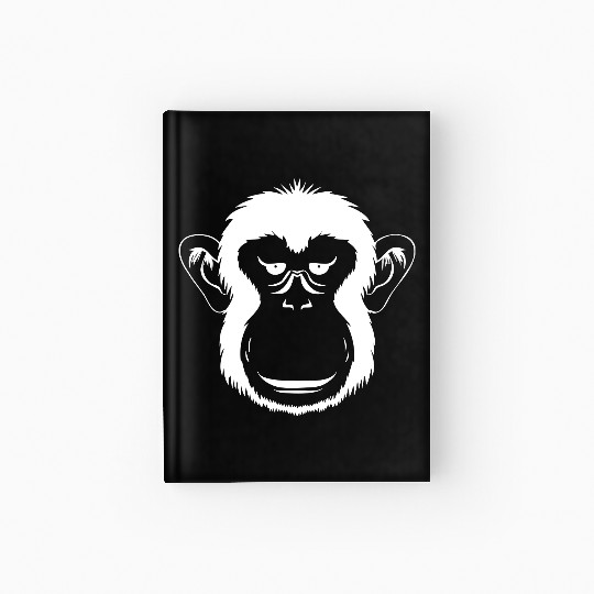 Bored Monkey Face Hardcover Journal