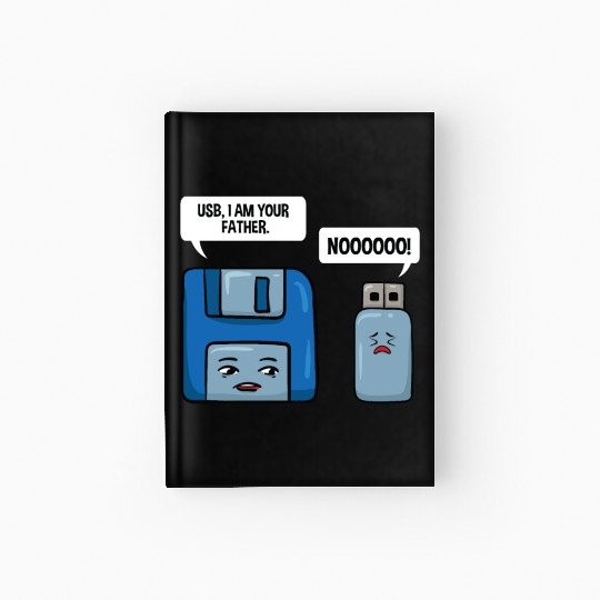 Floppy Disc USB Data Nerd Computer Science Gift Hardcover Journal