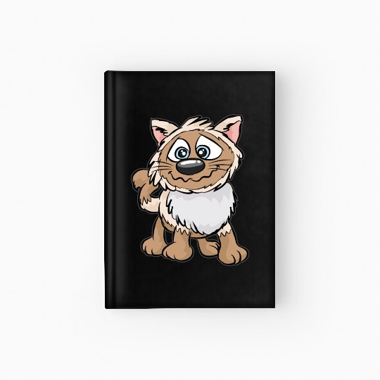 WEIRD CAT Crazy Mad funny Cartoon Comic Gift Hardcover Journal