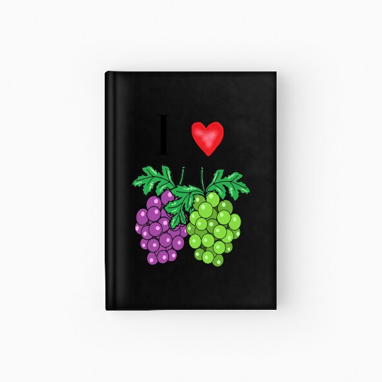 I love grape Hardcover Journal