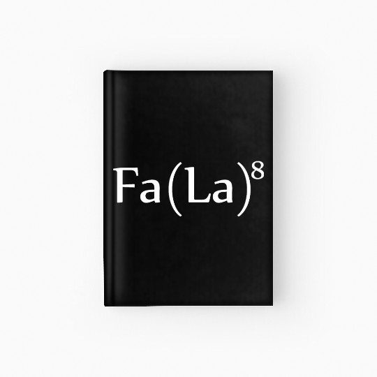 Fa La La Formula Hardcover Journal Christmas Funny Holiday Par
