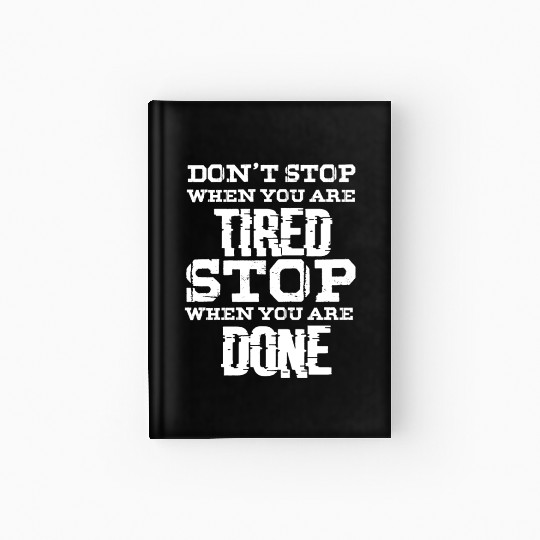 Jogging Running Walking Motivation Hardcover Journal