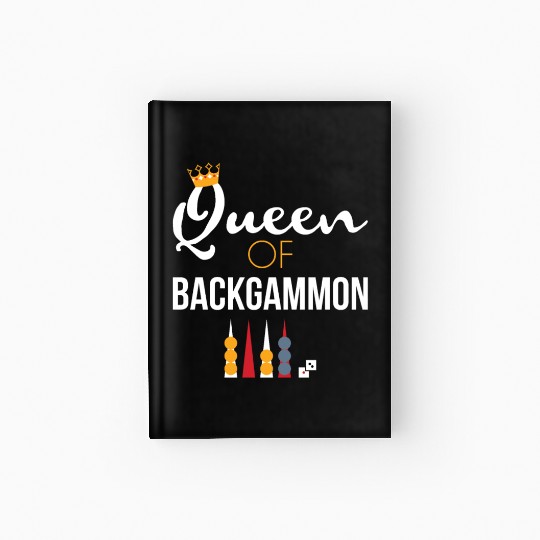 Queen of Backgammon Hardcover Journal Board Game Backgammon