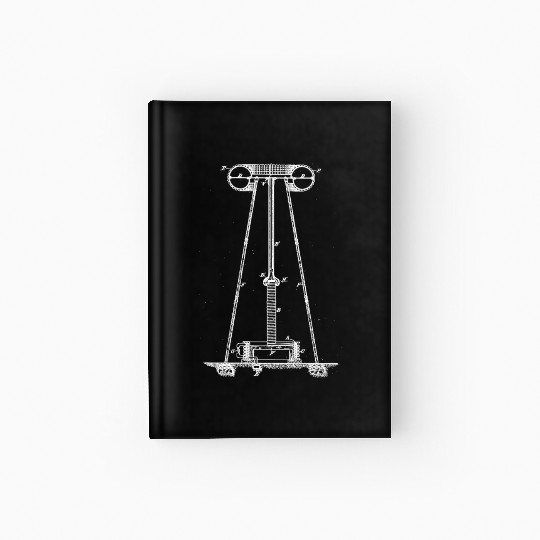 Nikola Tesla Patent design Hardcover Journal