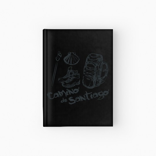 Camino de Santiago Design Hardcover Journal for him and her