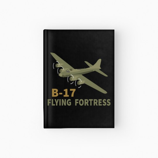 B17 Flying Fortress Bomber WW2 Airplane product Hardcover Journal