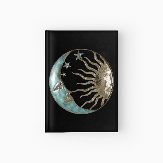 Moon and sun Hardcover Journal