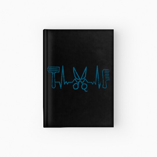 Hair Stylist Heartbeat Hardcover Journal