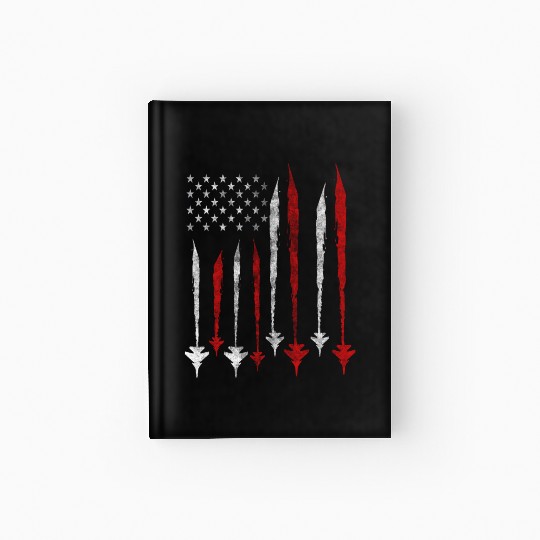 US F35 Fighter Jet Aviation USA Gift Hardcover Journal