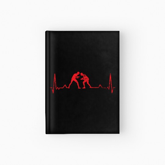 Wrestling Heartbeat Hardcover Journal