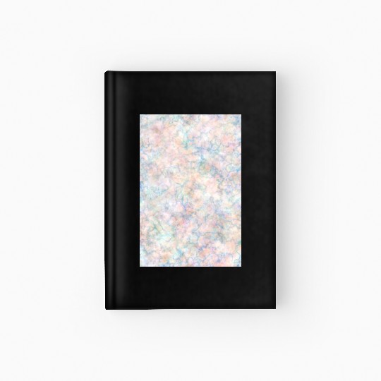 Multicolor Pastel Rainbow Marble Pattern Hardcover Journal